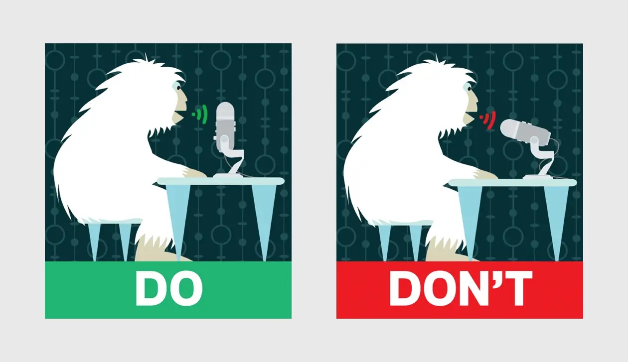 Yeti microphone positioning do and don't